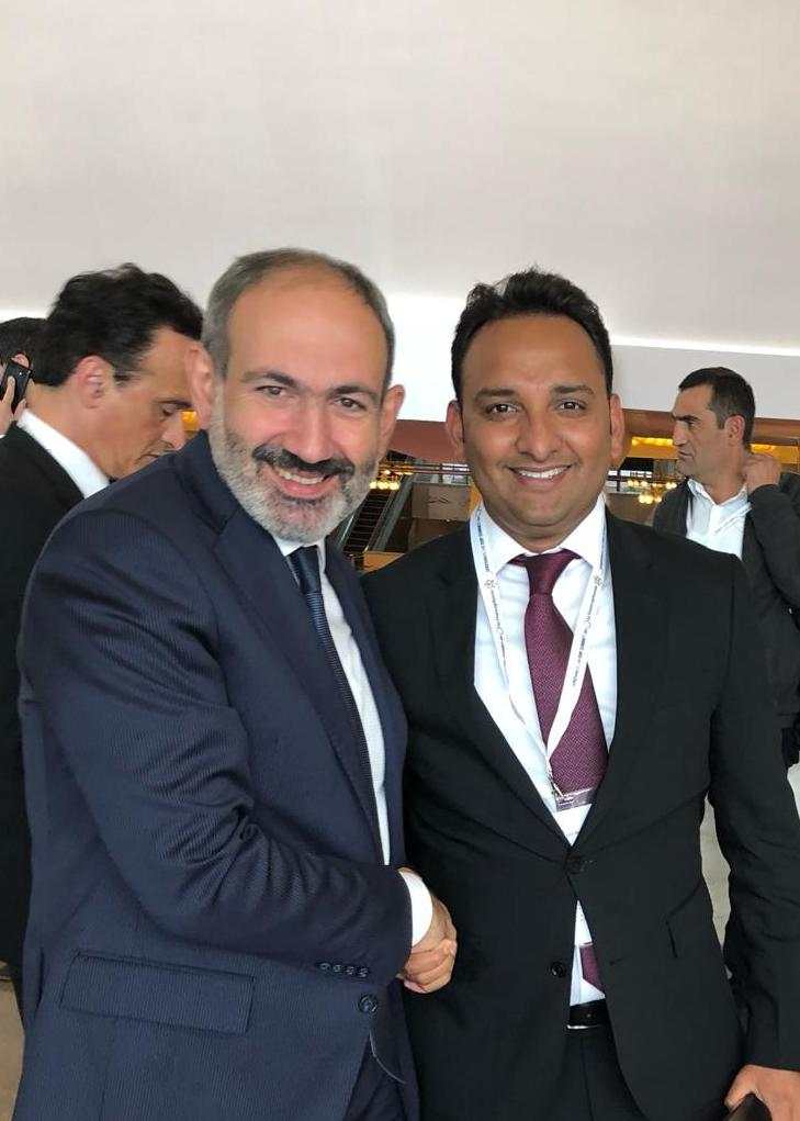 sajidbarkat with Prime Minister of Armenia Nikol Pashinyan